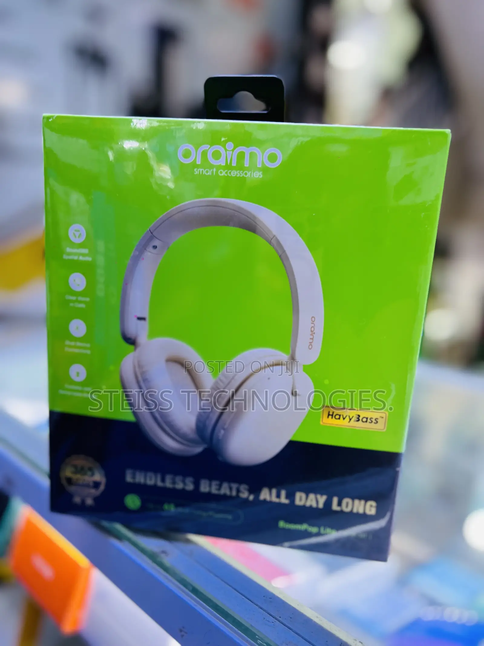 Oraimo White Wireless Headphones
