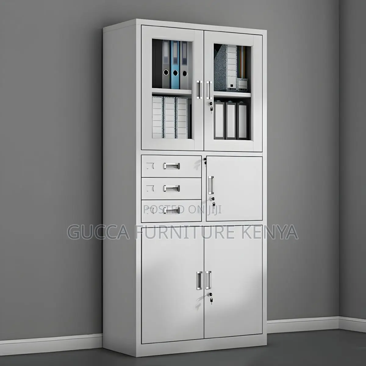 Modern 2-door Filling Cabinet With Safe
