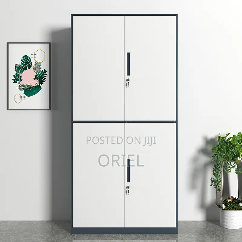 Office Cabinet : 4-Door Steel Office Modern Cabinet