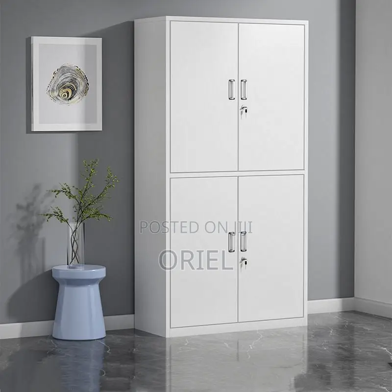 Office Cabinet : 4-Door Steel Office Modern Cabinet