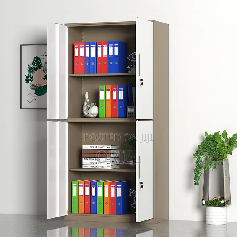 Office Cabinet : 4-Door Steel Office Modern Cabinet