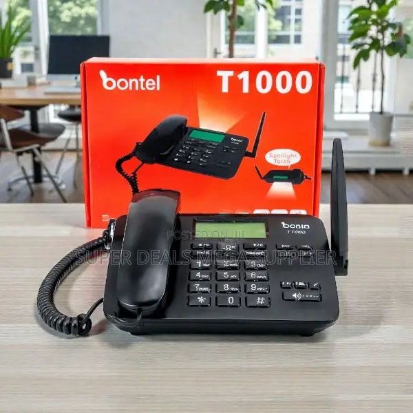 Bontel GSM Desktop Phone With LCD Screen Portable Wireless
