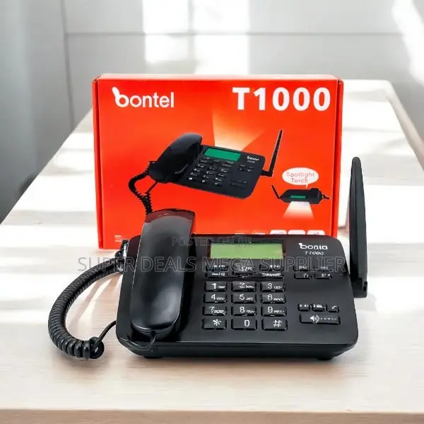 Bontel T1000 GSM Fixed Landline Phone One Touch Dialing Loud Speaker