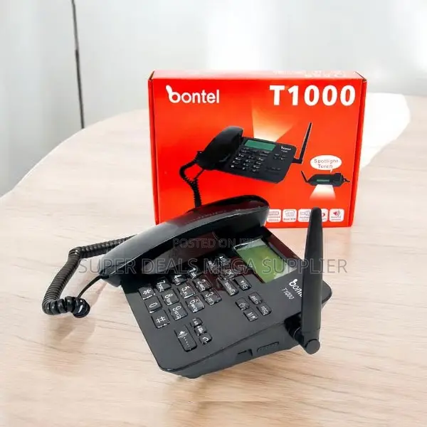 Bontel GSM Landline Desktop Phone Portable Rechargeable