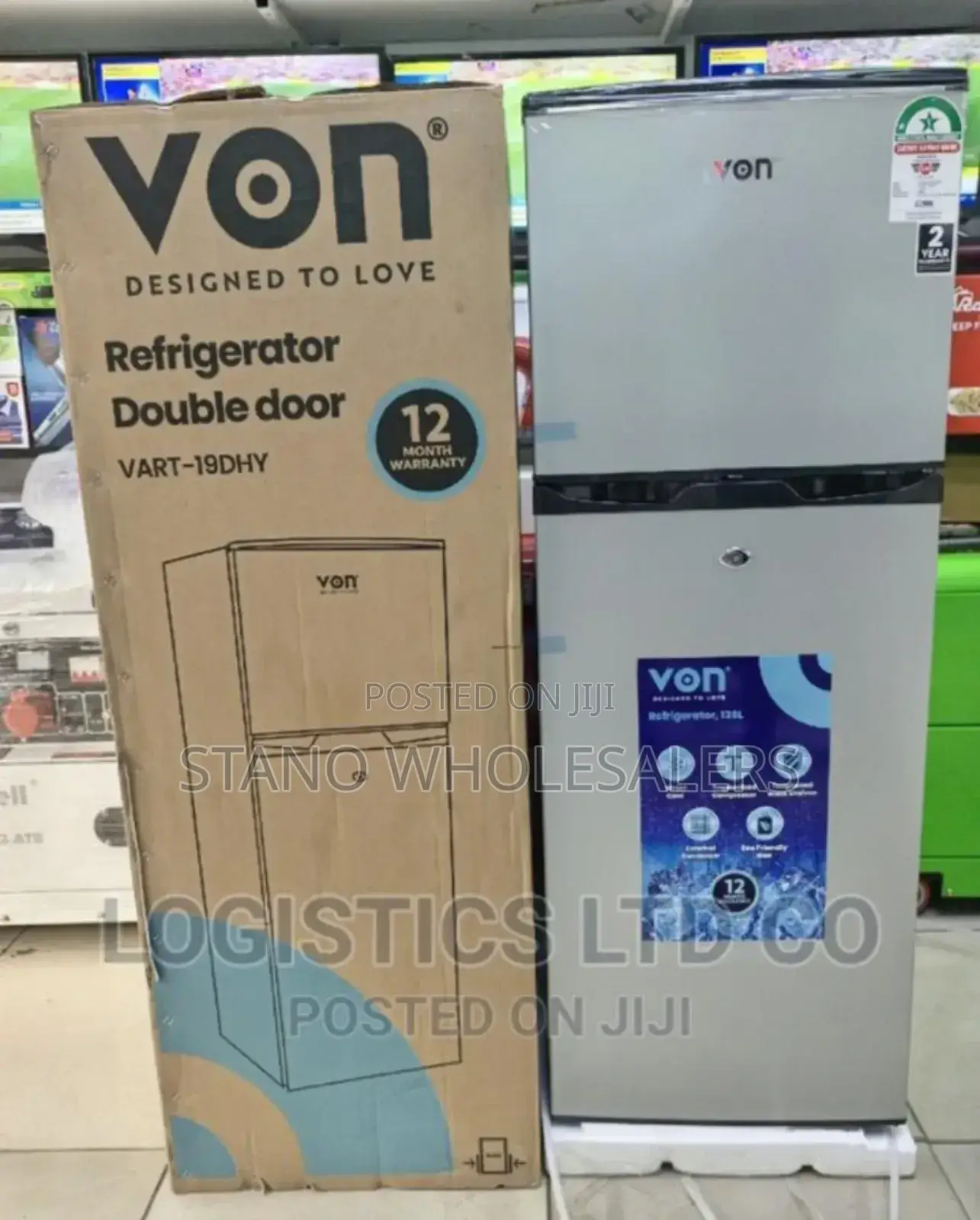 Colour Silver. Von 220l Fridge