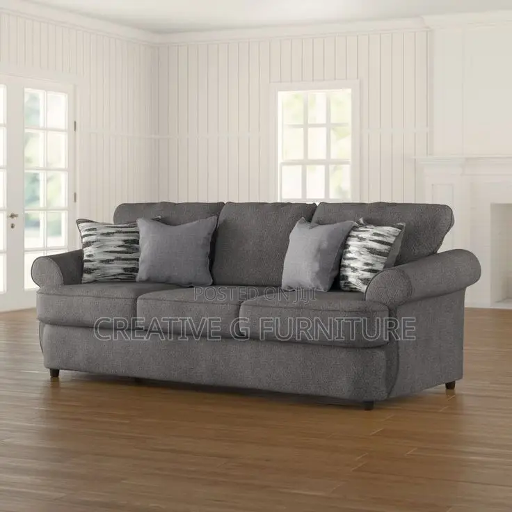 3 Seater Gray Sofa Set