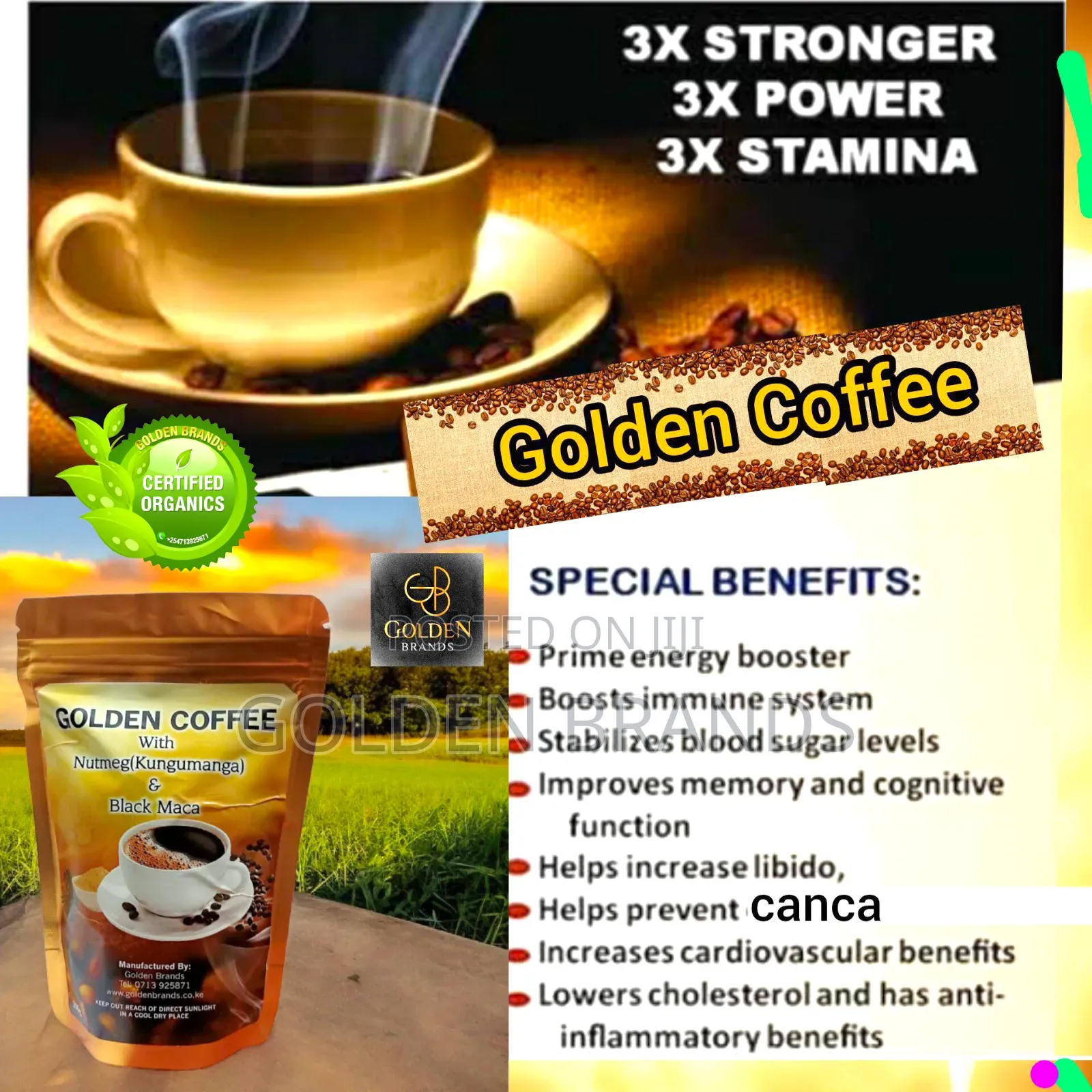 Men's Power Kungumanga Nutmeg + Black Maca 200gm