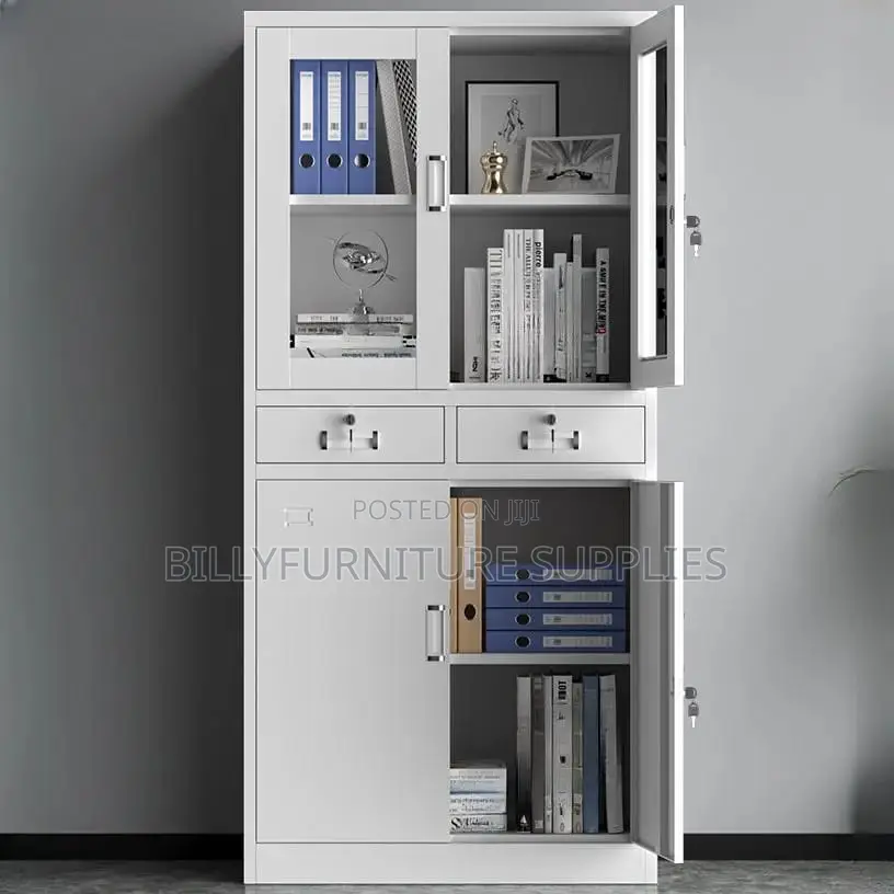 Metallic File Cabinet With Safe