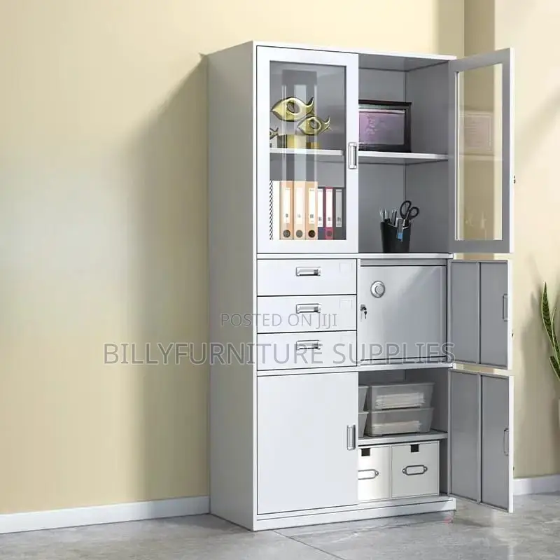 Metallic File Cabinet With Safe