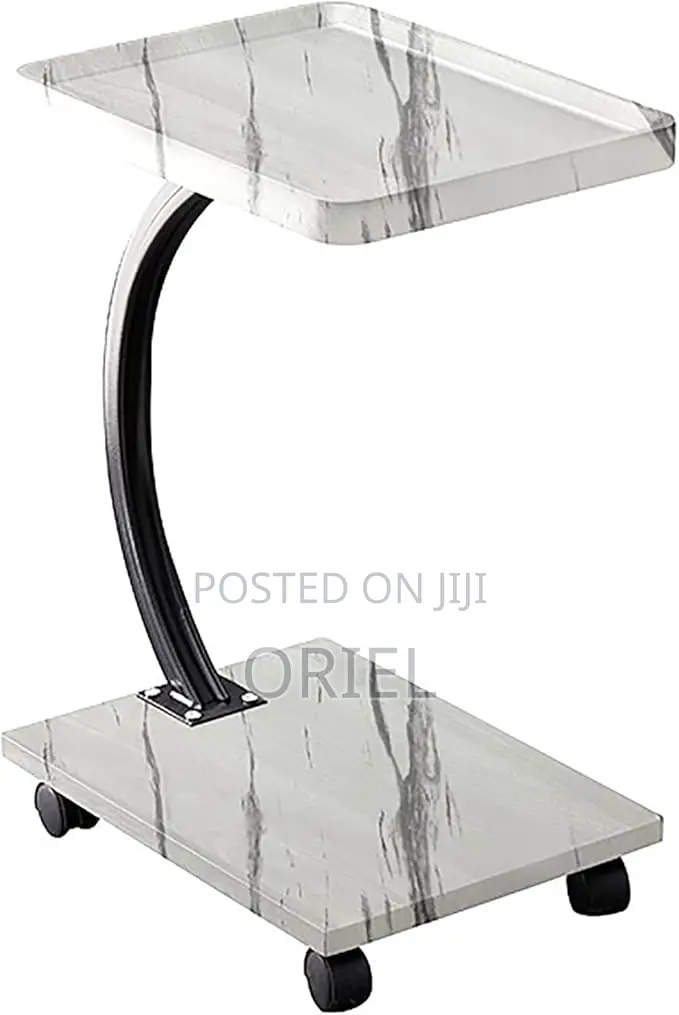 Side Table : Modern Marble C-Shaped Side Table
