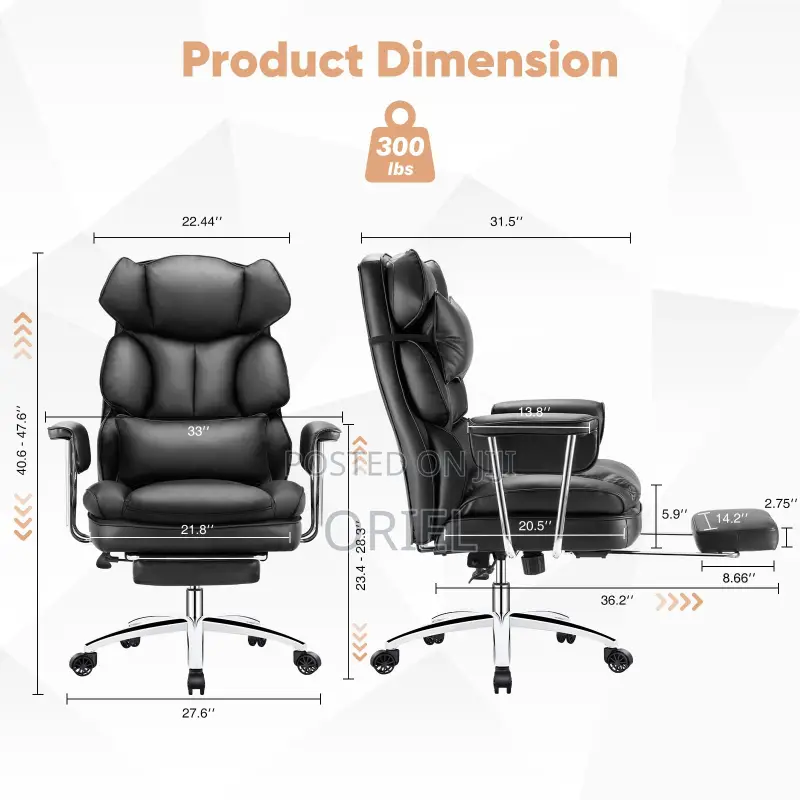 Office Chair : Executive Butterfly Office Leather Chair