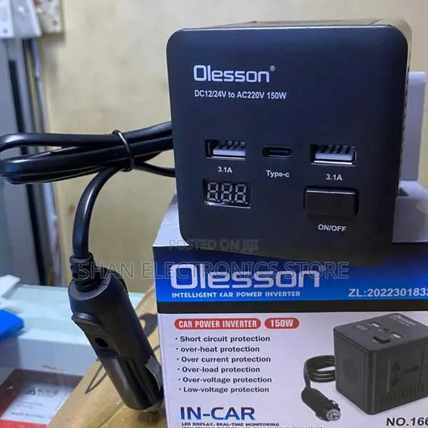 Affordable Car Power Intelligent Dc12v to Ac220v Converter Outlet 2usb