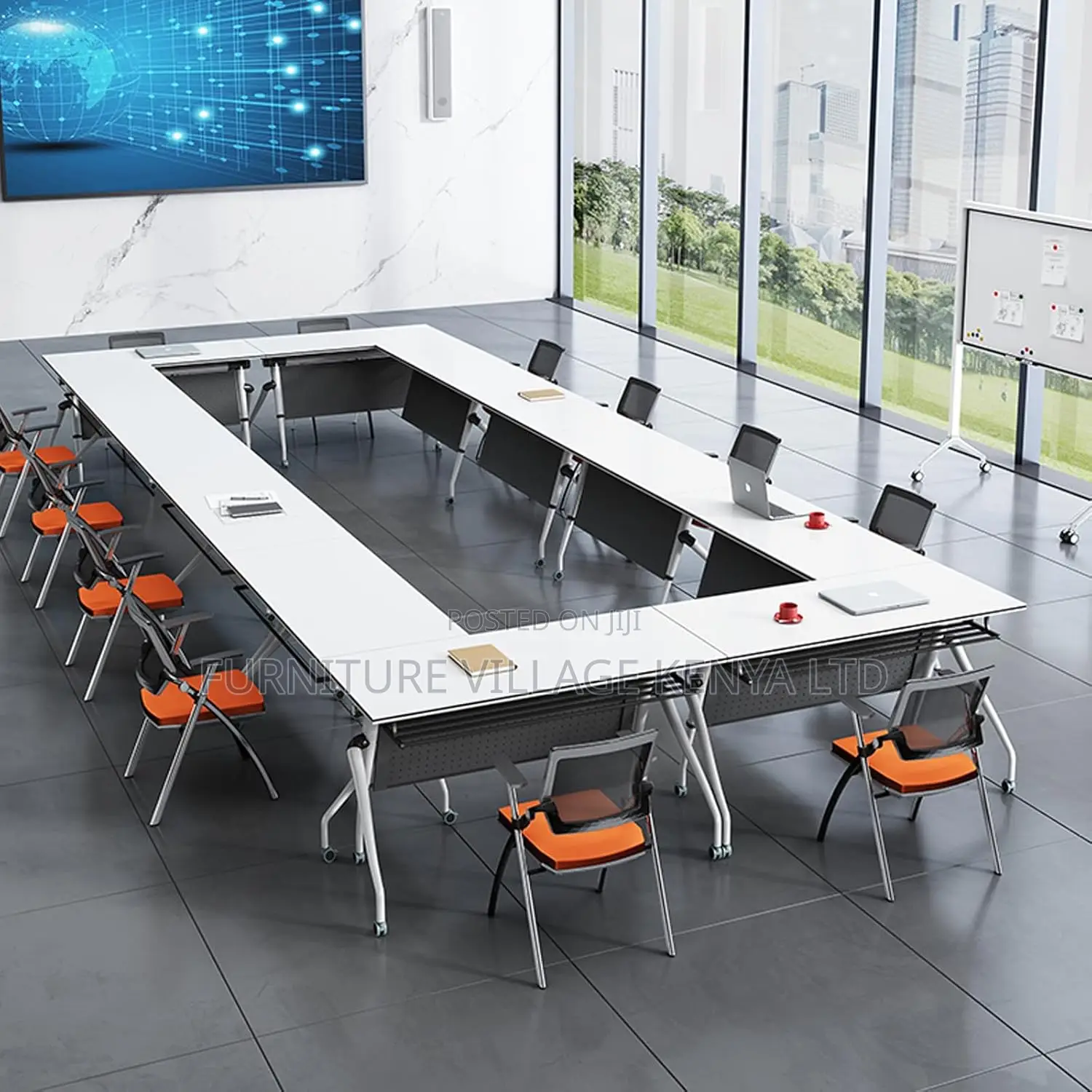 Folding Conference Table On Wheels
