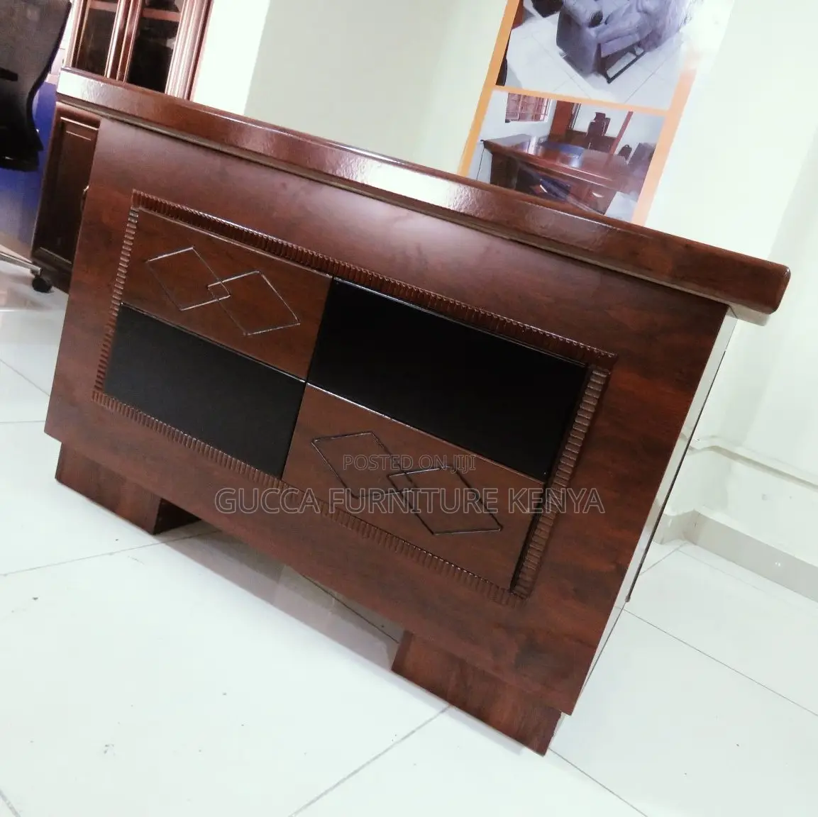 1.2 Meters Mahogany Executive Desk With Drawers