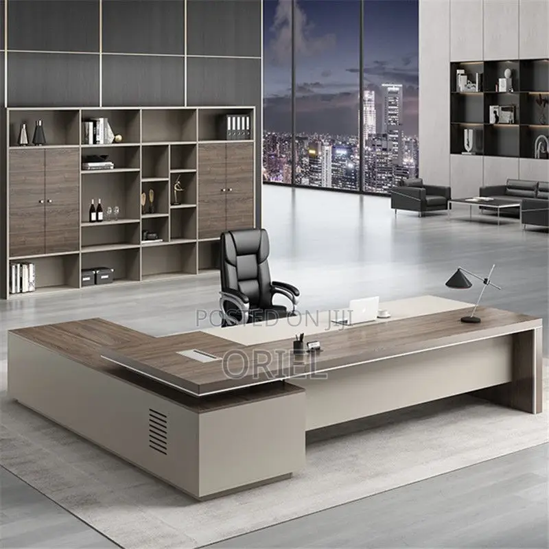 Office Desk : 1.8m Office L-Shaped Executive Desk