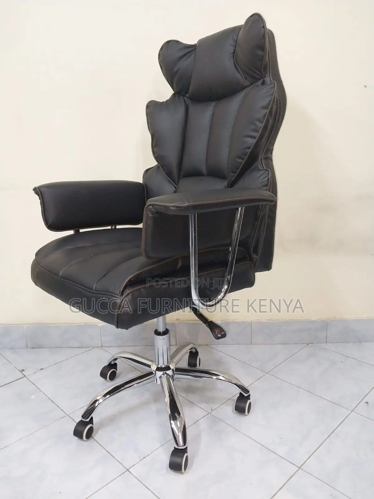Executive Leather Upholstered Directors Chair