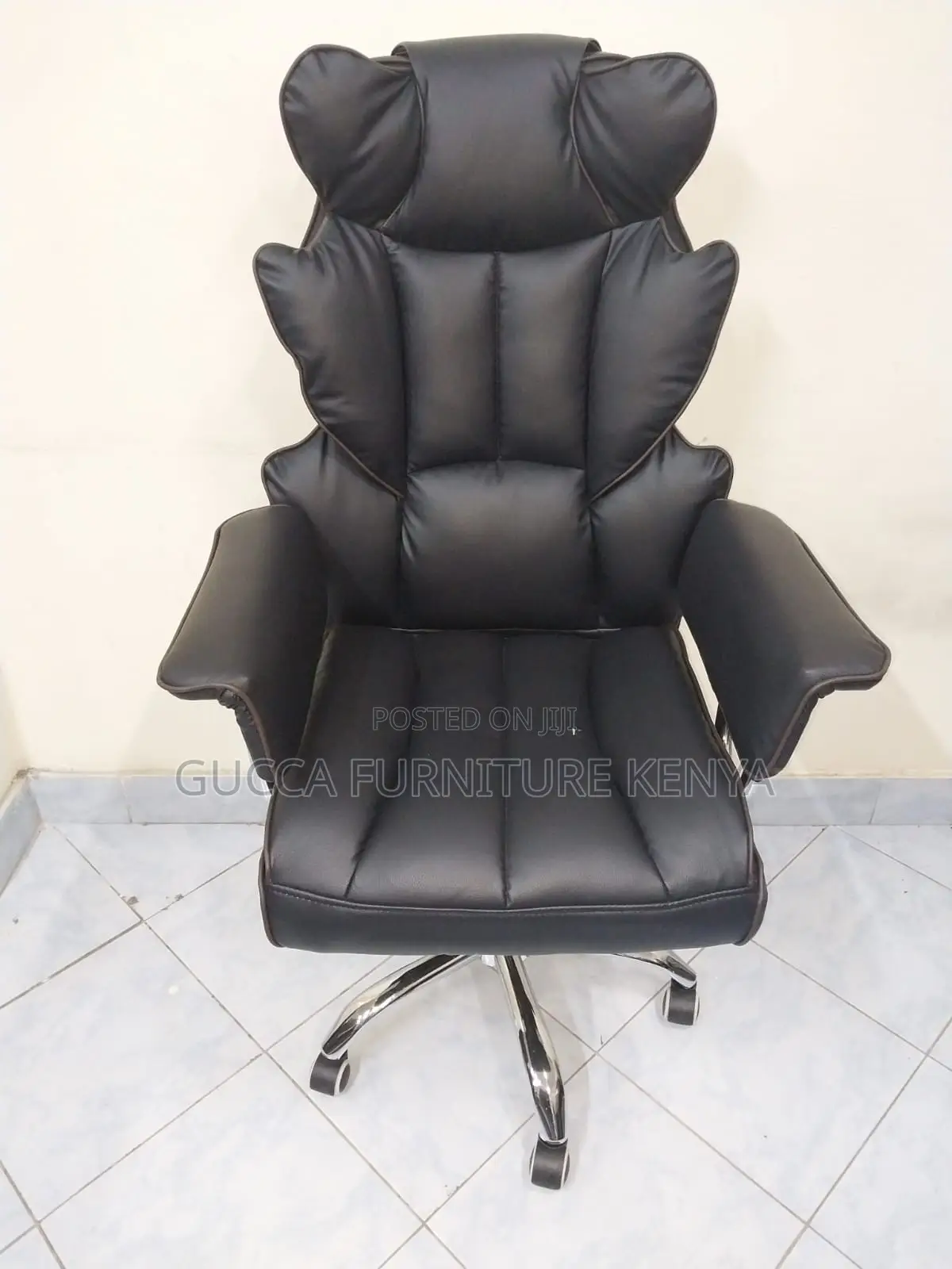Executive Leather Upholstered Directors Chair