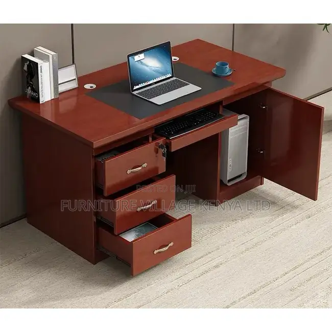 120cm Executive Office Desk With Drawers