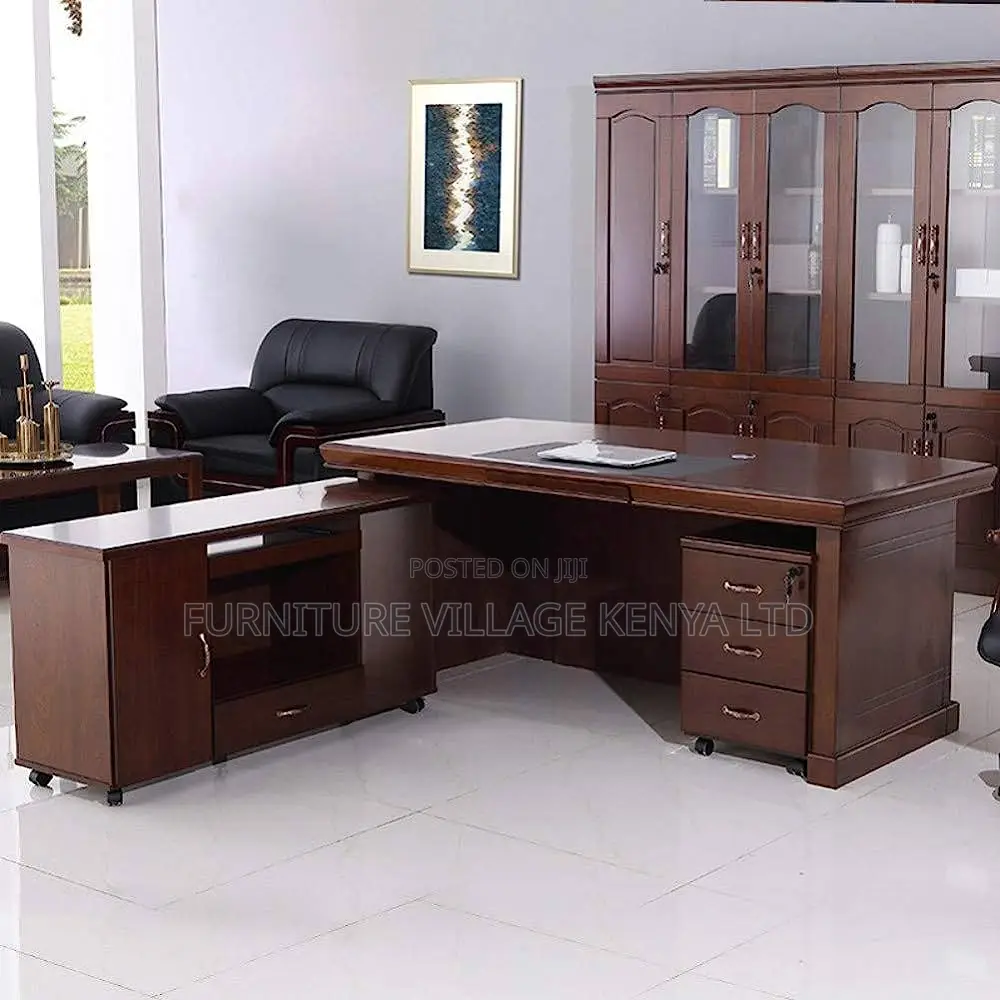 4.593ft Mahogany Executive Office Desk