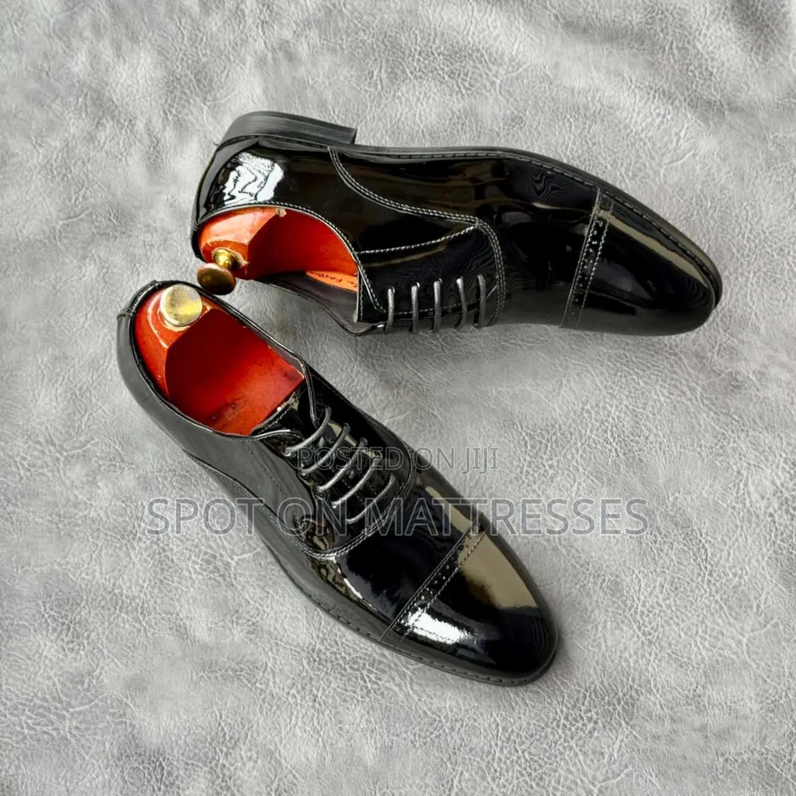 John Foster Patent Leather Shoes for Men Sizes 39-45.
