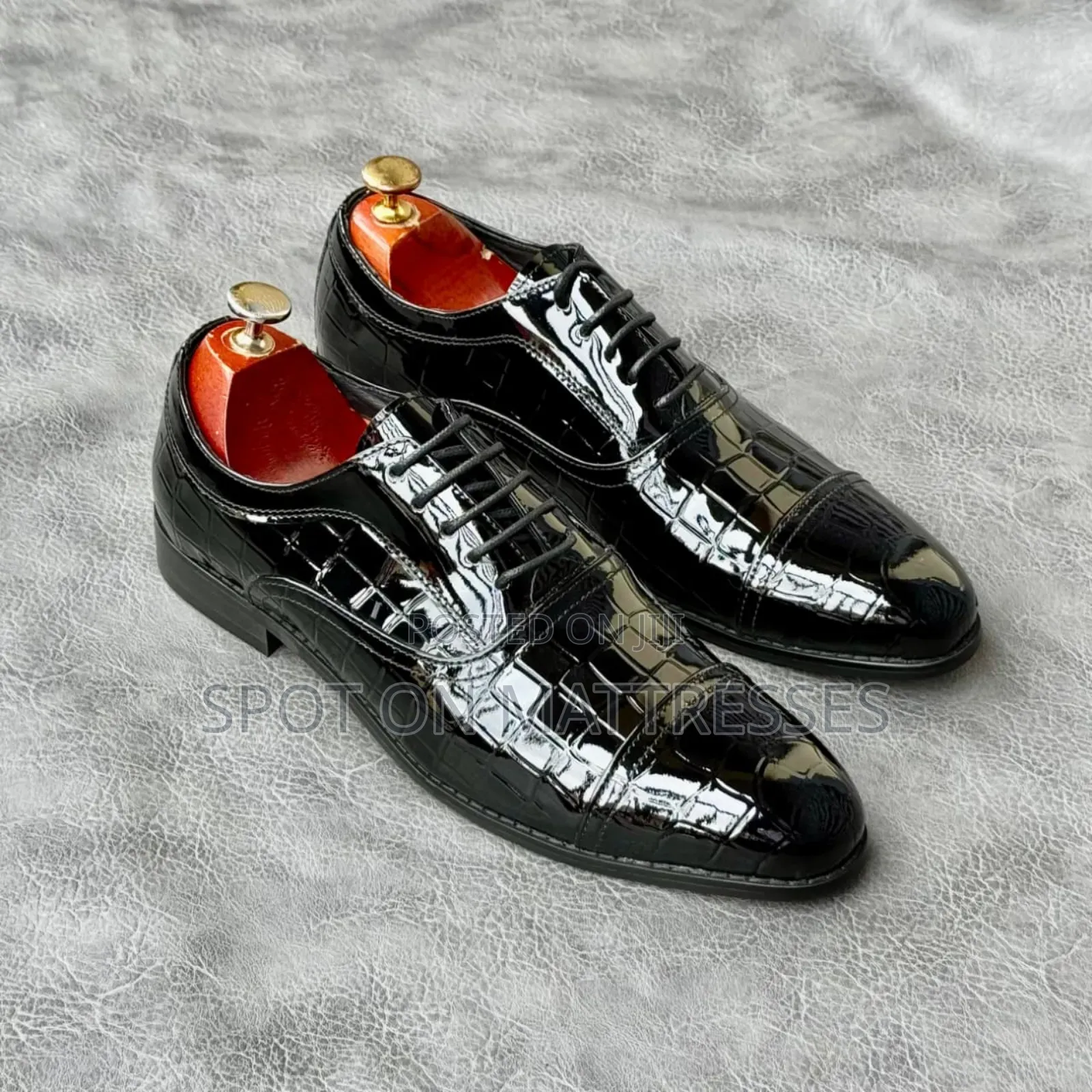 John Foster Patent Leather Shoes for Men Sizes 39-45.