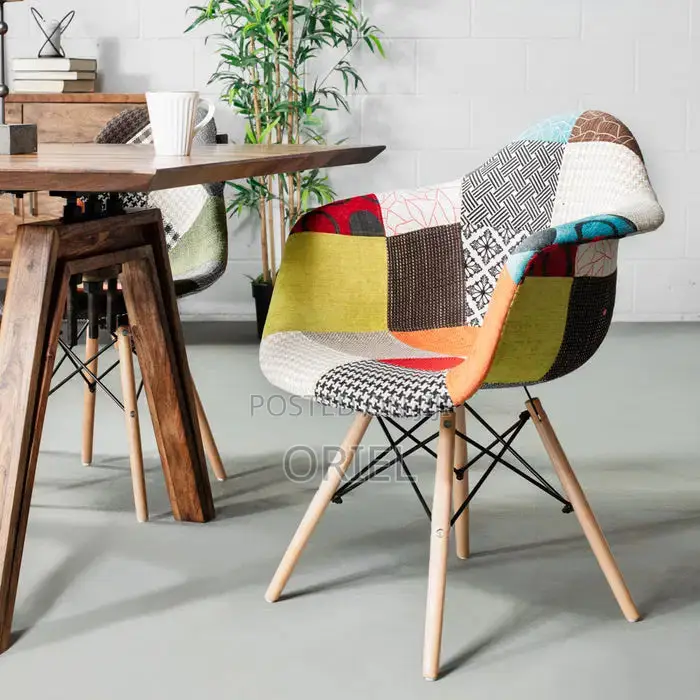 Eames Dining Chair : Patchwork Bucket Eames Chair