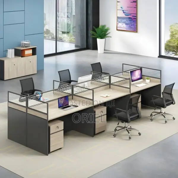 Office Workstation : Modern 6-way Office Workstation