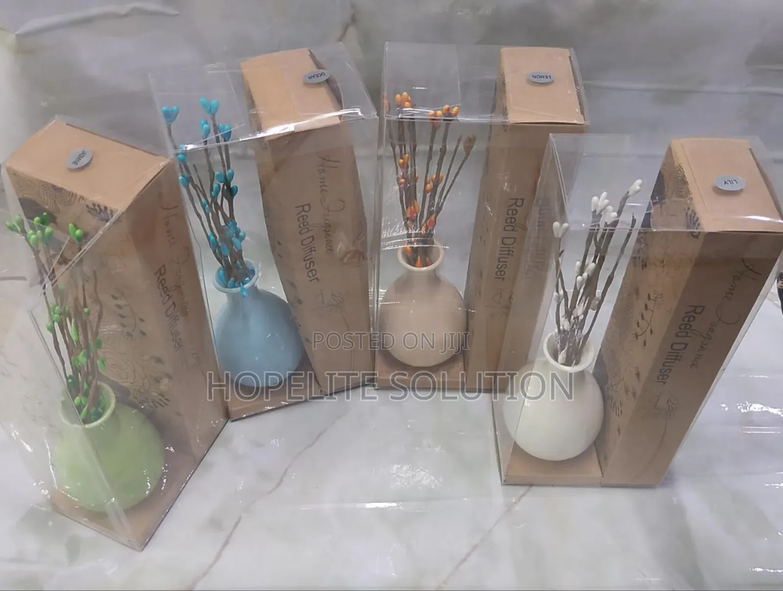 Decorative Flowers Glass or Ceramic Vase Reed Diffuser