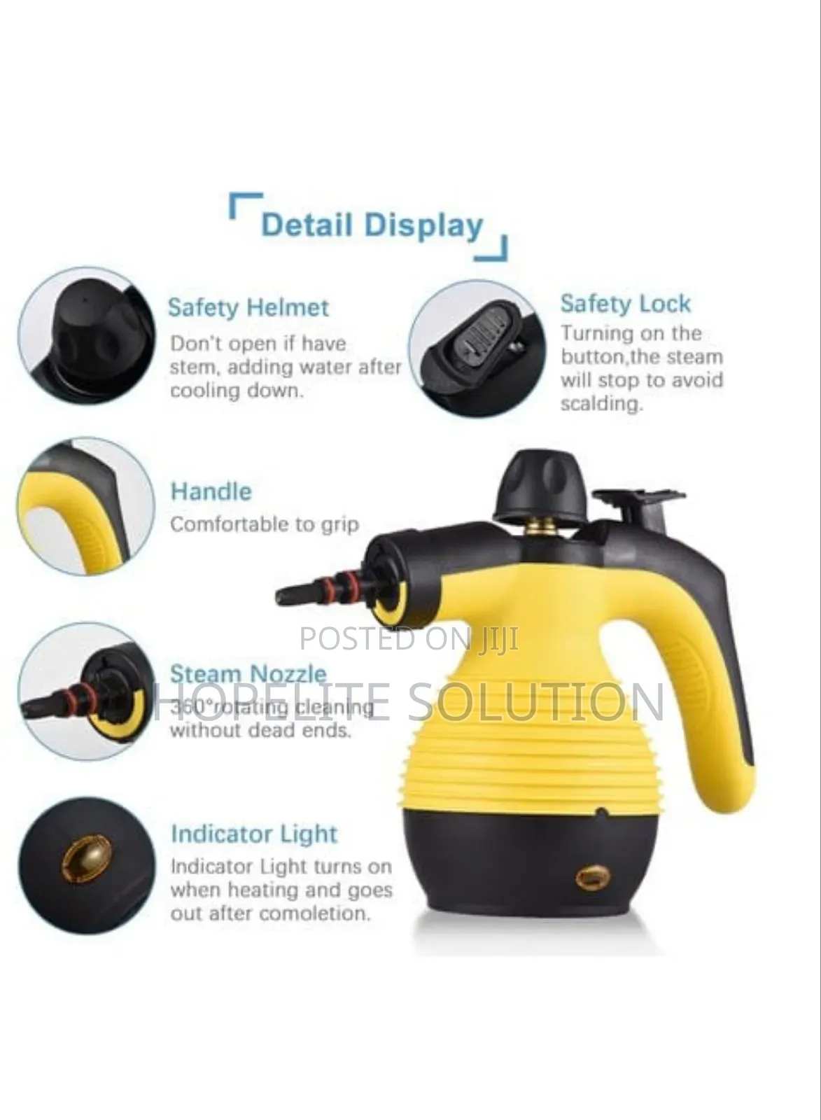Yx-602 All Purpose Electric 9in1 Steam Cleaner