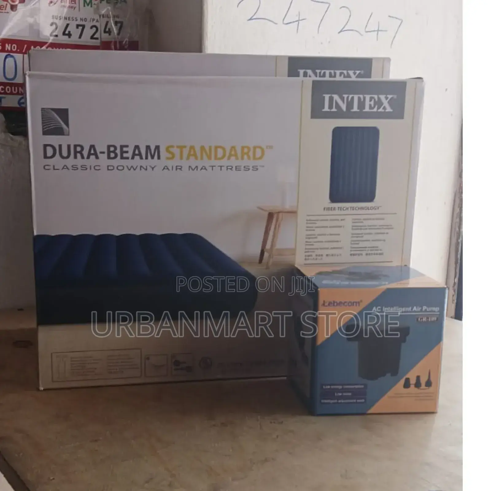 Intex 4×6 Air Mattress With Electric Pump – Fast Inflate Comfort