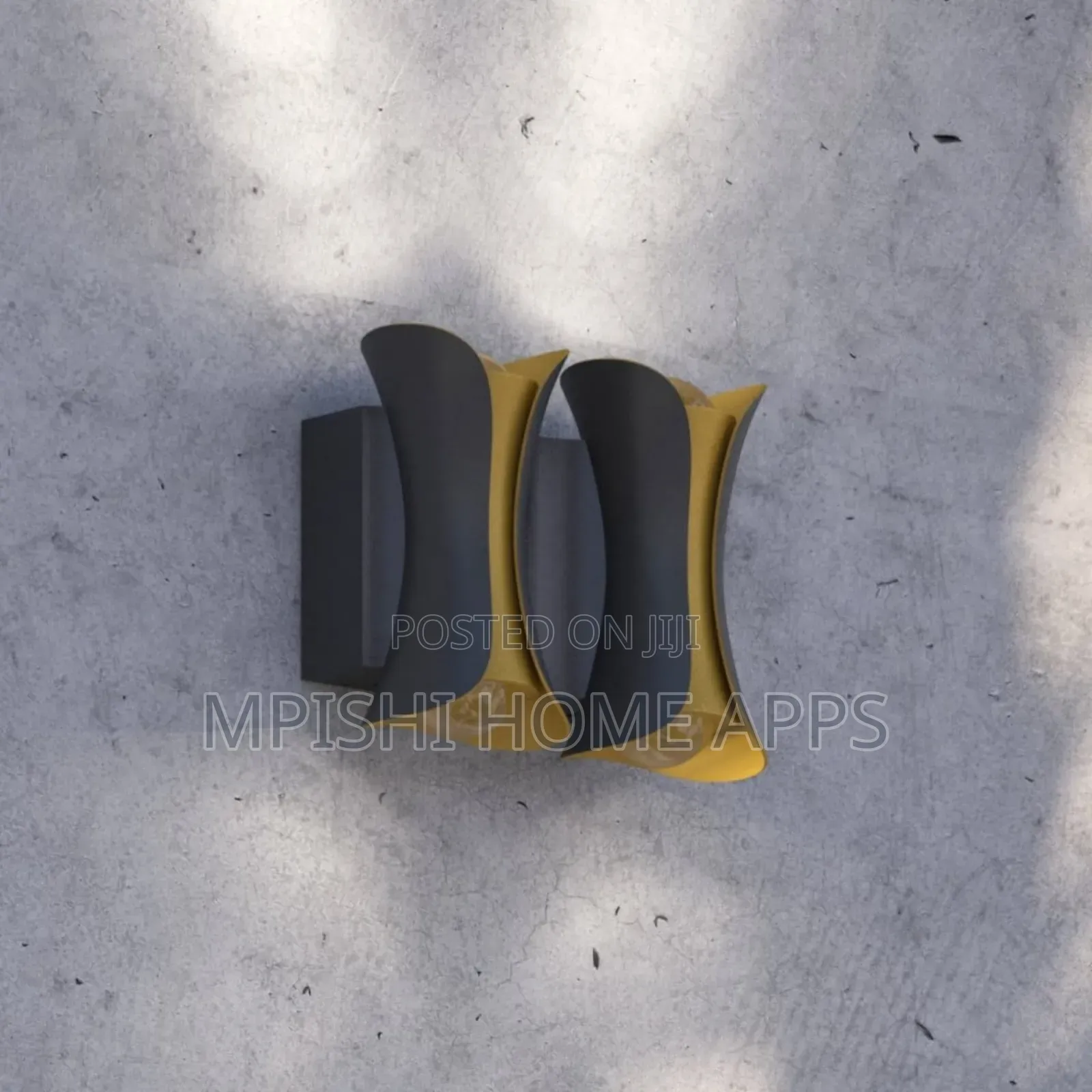 Double Black and Gold Led Wall Light