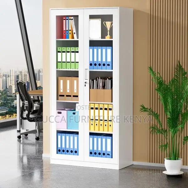 2-door Glass Front Office Filling Cabinet