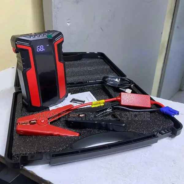 12v 99800mah Car Jump Starter High Capacity With Tire Inflator