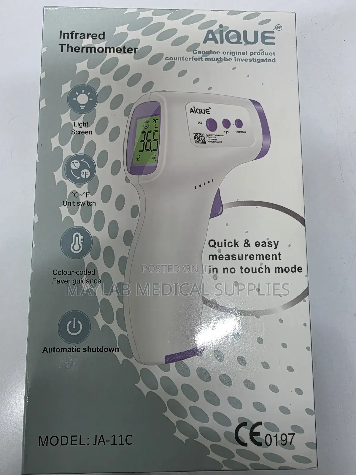 Infrared Thermometer – Non Contact Digital Forehead Thermometer