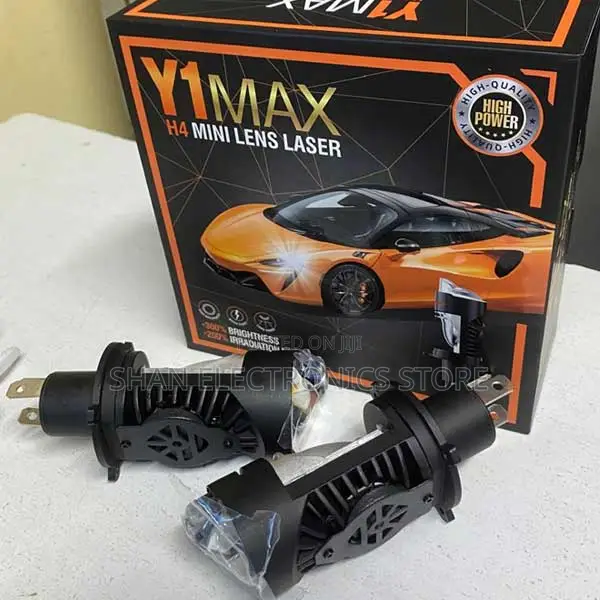 12000lm 2x Mini H4/9003 Plug-and-Play Y1 Led Mini Projector Car Bulbs