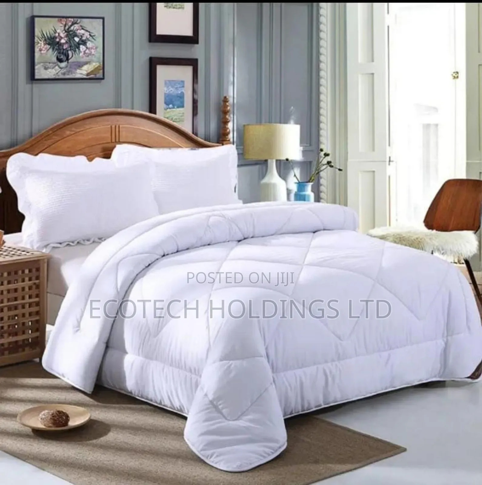 White Stripped Duvets Size 6*7