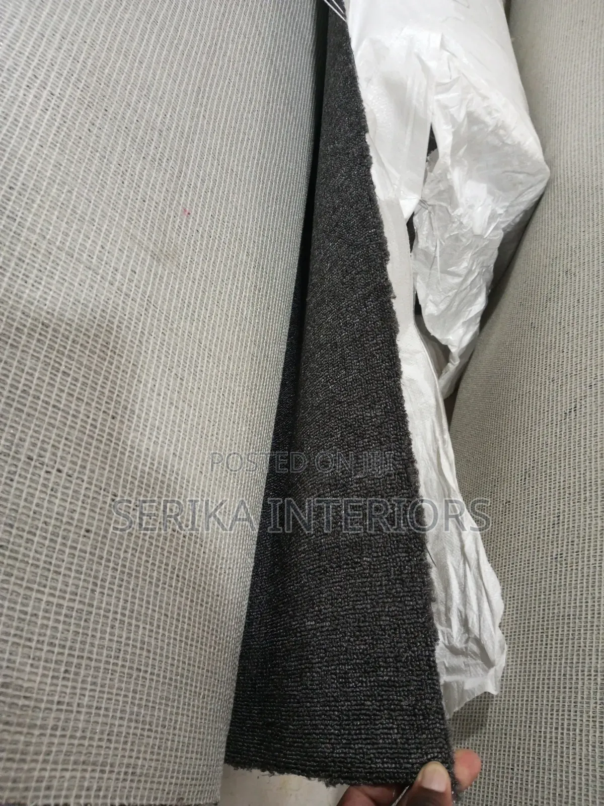 Dark Grey Wall to Wall Carpet Office Carpets Environmental Friendly