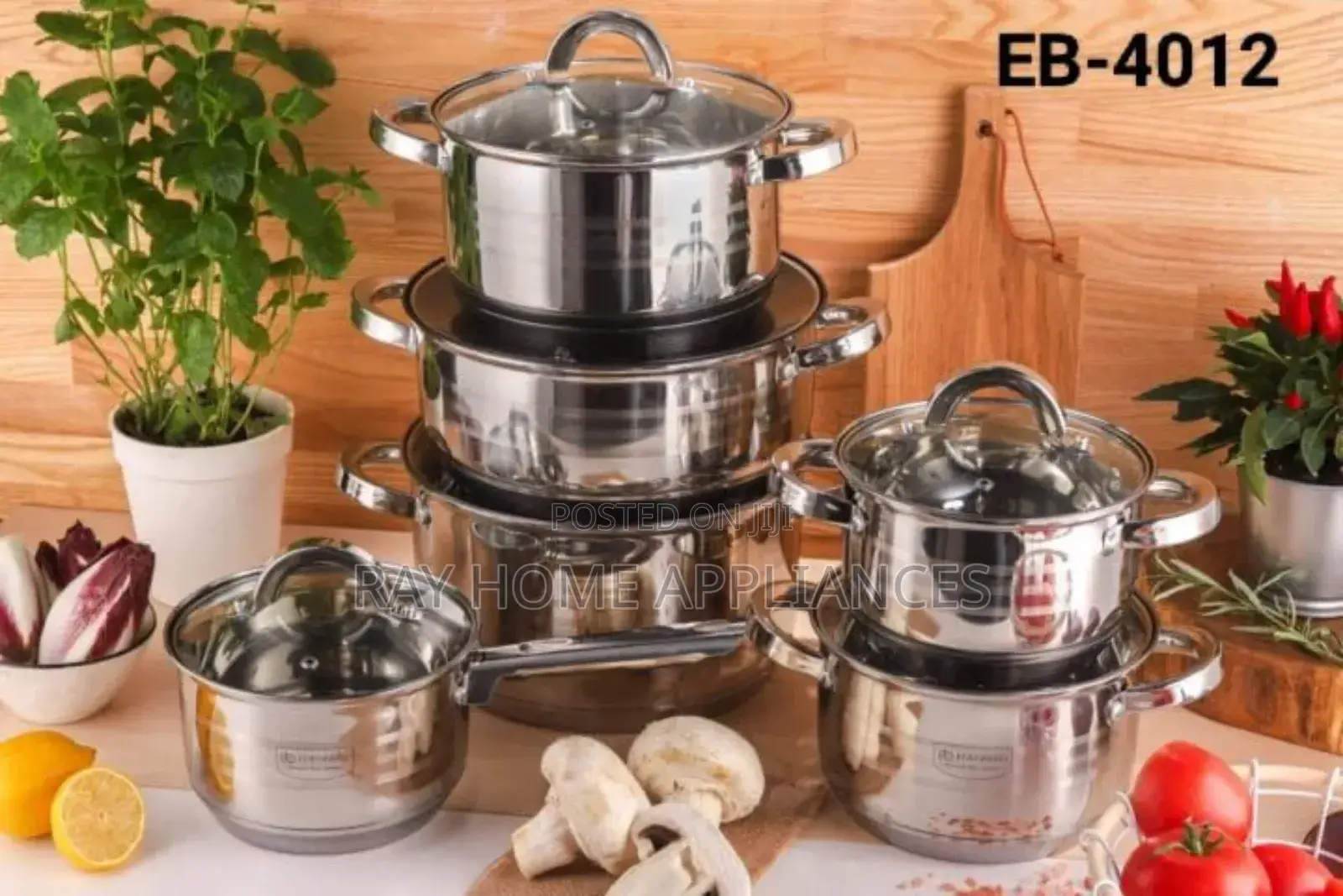 12pieces Edenburg Stainless Steel Cookware