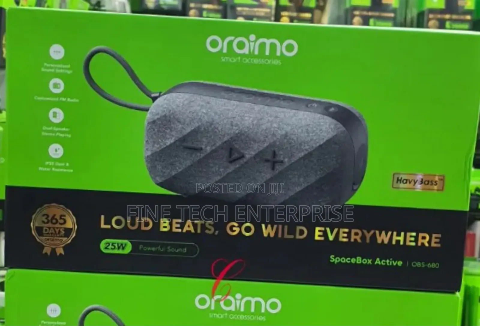 Oraimo Spacebox Active Obs-680 *25w* Powerful Sound Speaker