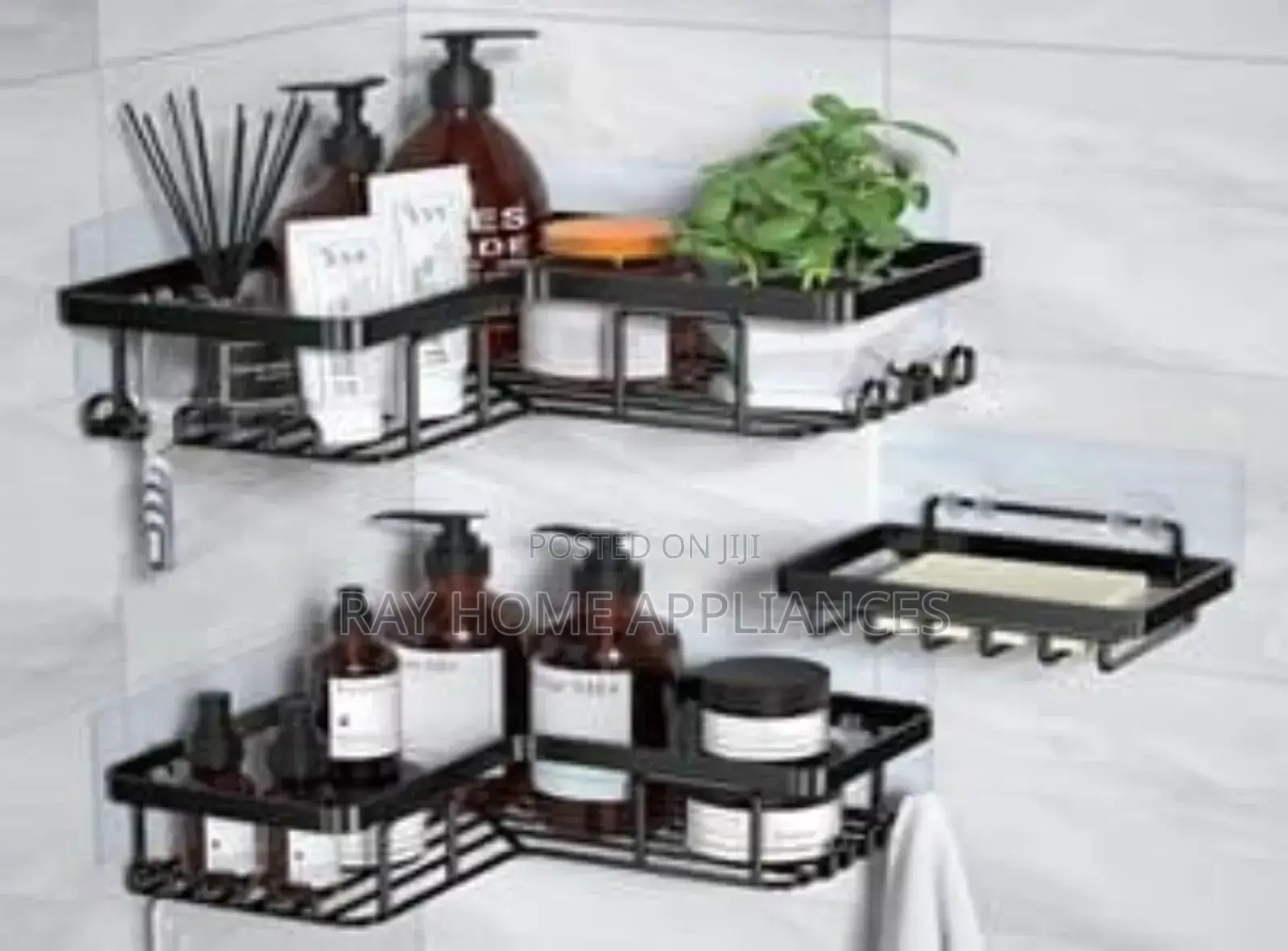 3pcs Set Heavy-Duty Shower Caddy Shelf/Bathroom Organizer