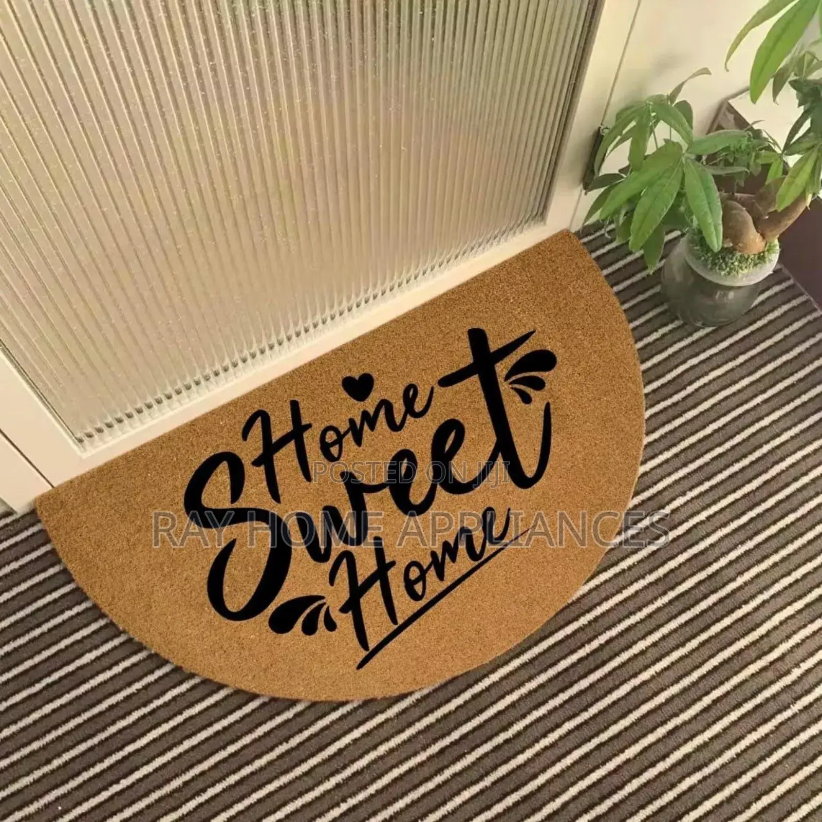 Semi Circle Novelty Entry Door Mat Size 40x60cm, Kitchen Rugs and Mats