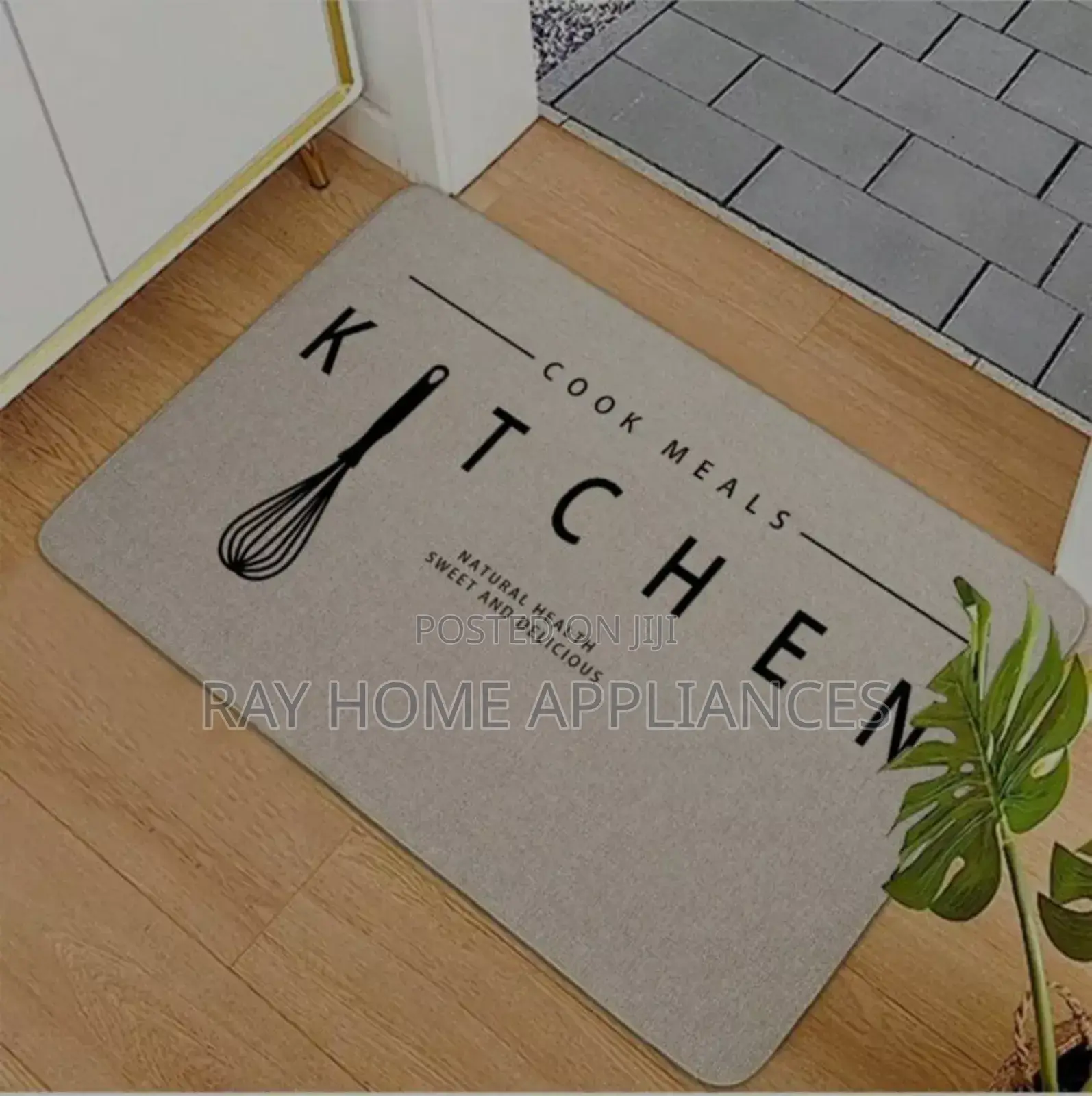 Rubber Bottom Kitchen Mat Rubber Bottom Design Size 60x40cm