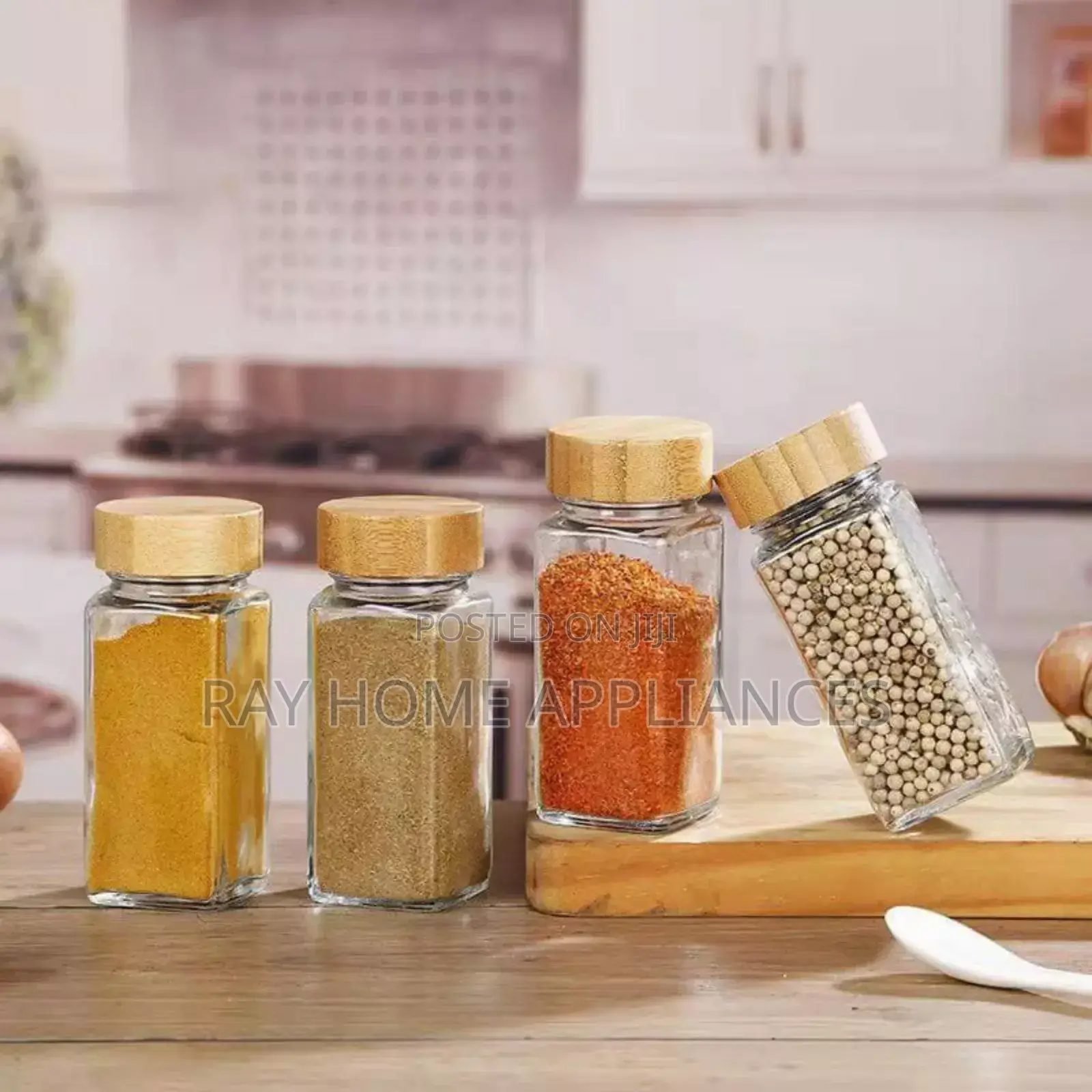 29 PCS Set Glass Storage Jars With Bamboo Lid 120ml