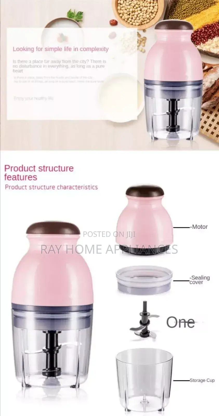 Multifunctional Capsules Electric Chopper Capacity: 1l