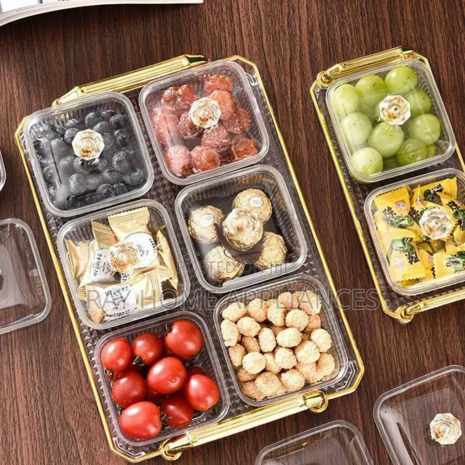 Dessert Snack Set of 7 Tray Size: 31*21*2.4cm* Bowl Size: 9*9*6cm
