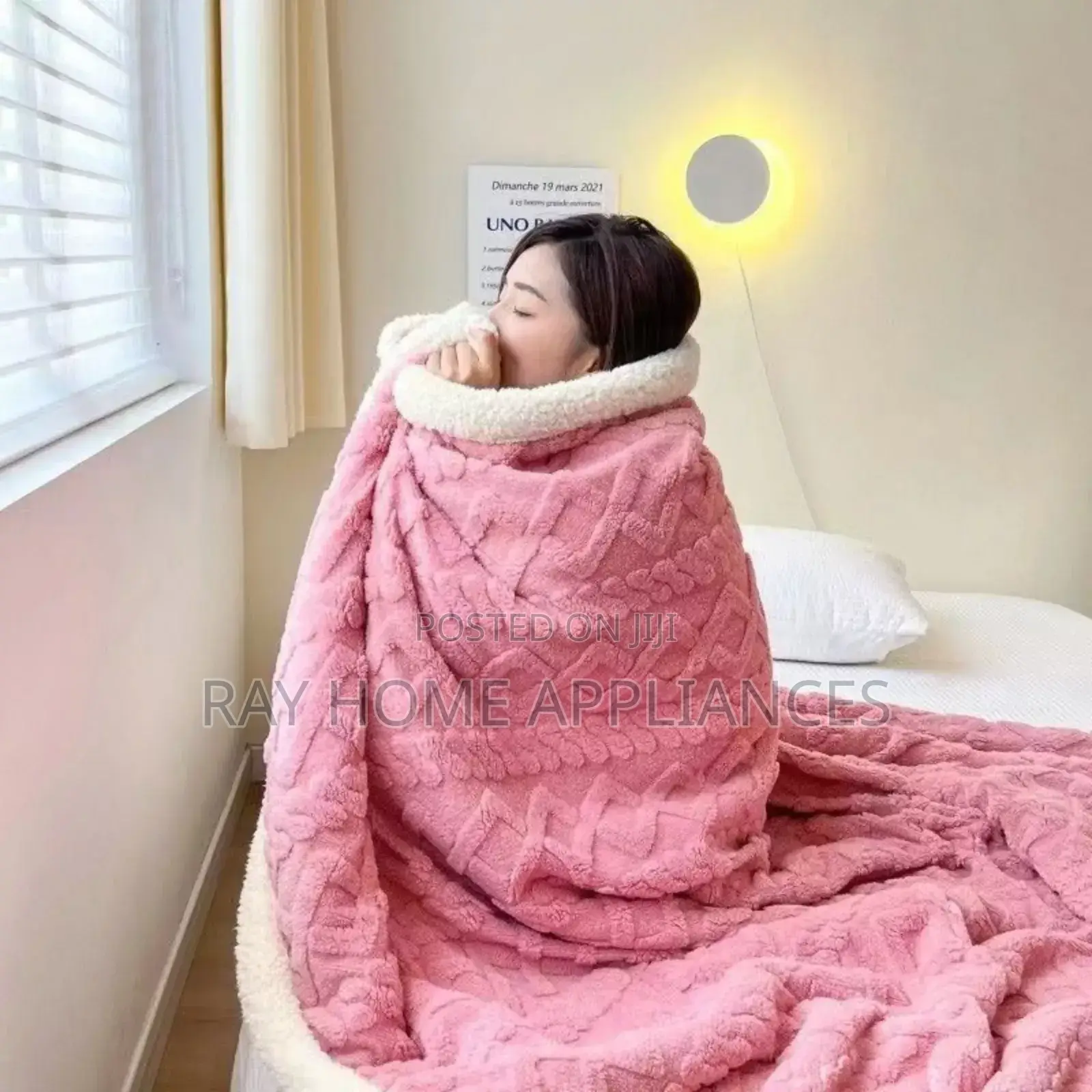 Sherpa/Fleece Throw Blankets Size - 180cm by 200cm