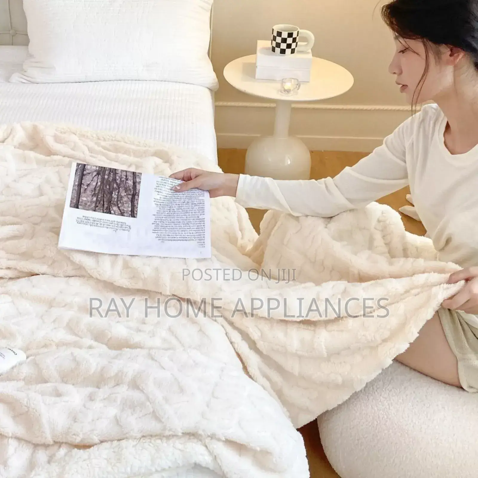 Sherpa/Fleece Throw Blankets Size - 180cm by 200cm