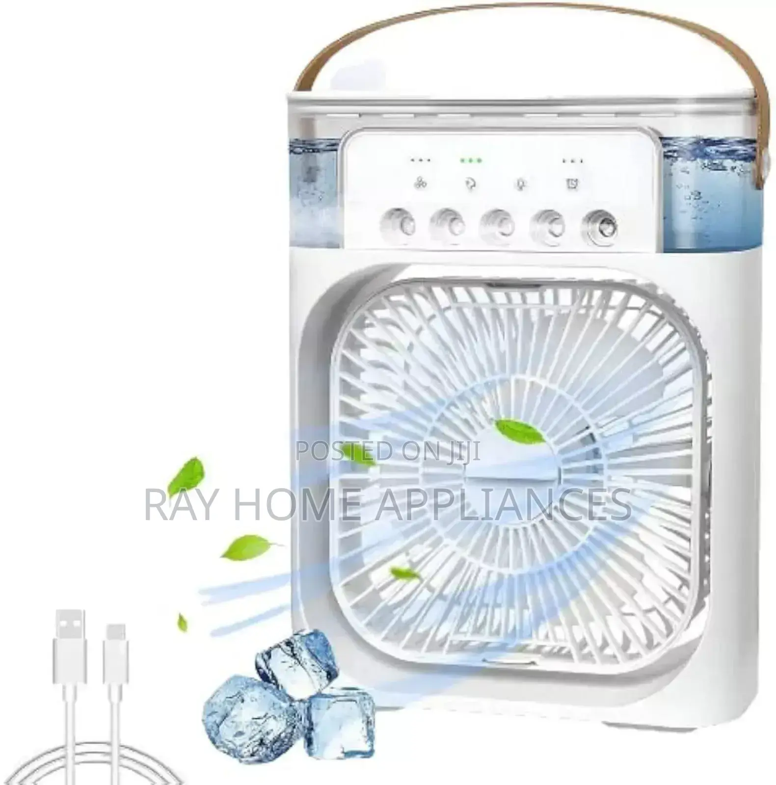 Portable Humidifier Air Cooler Fan 600ml