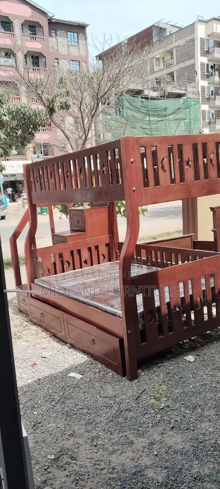 Mahogany Double Decker Bunk Bed. Pay on Delivery