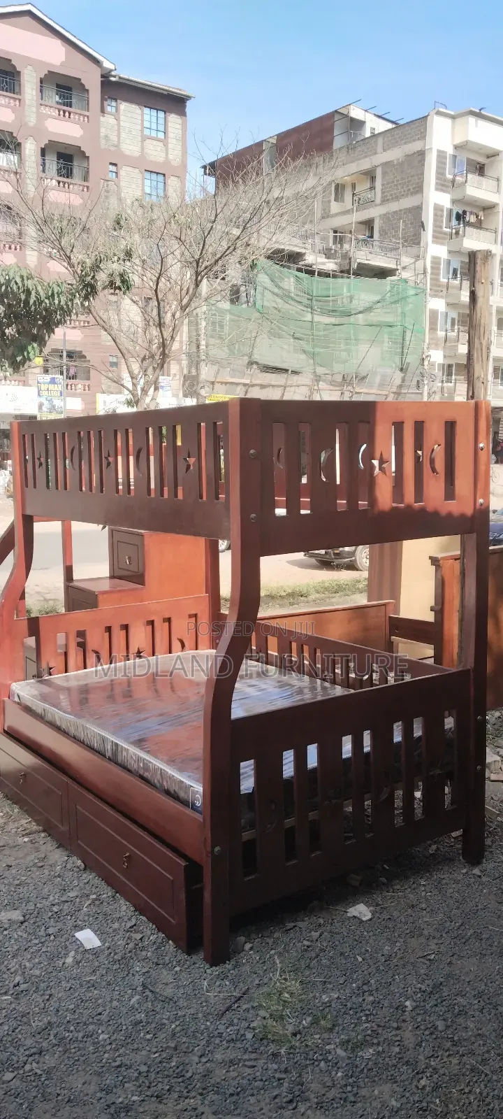 Mahogany Double Decker Bunk Bed. Pay on Delivery